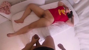 Teltkeblű bögyös hölgy megdugva és belespriccelve Thumb