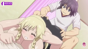 Őrülten megkuffantotta a hatalmas mellű szöszke bula tündérszép puncusát a férje - Hentai Thumb